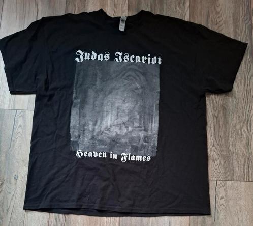 Judas Iscariot - Heaven In Flames t-shirt, maat 2XL, Kleding | Heren, T-shirts, Gedragen, Overige maten, Zwart, Ophalen of Verzenden
