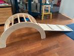 Montessori houten klimboog / glijbaan en loopplank /, Kinderen en Baby's, Speelgoed | Houten speelgoed, Ophalen of Verzenden, Zo goed als nieuw