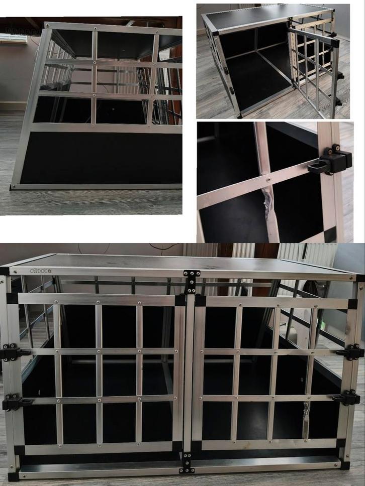 Grote Cadoca hondenbench/transporter, Dieren en Toebehoren, Hondenhokken, Zo goed als nieuw, Minder dan 65 cm, 75 tot 110 cm, Ophalen