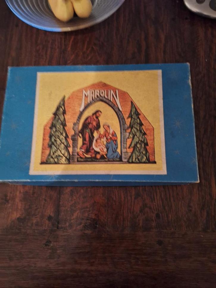 Vintage Marolin Kerststal Figuren - 1965, Antiek en Kunst, Antiek | Religie, Ophalen of Verzenden