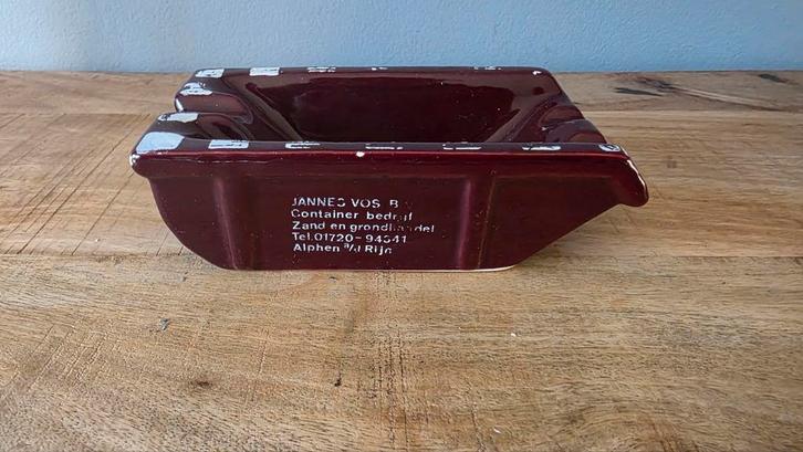 Vintage Jannes Vos Asbak - Container Bedrijf, Huis en Inrichting, Woonaccessoires | Kandelaars en Kaarsen, Ophalen of Verzenden