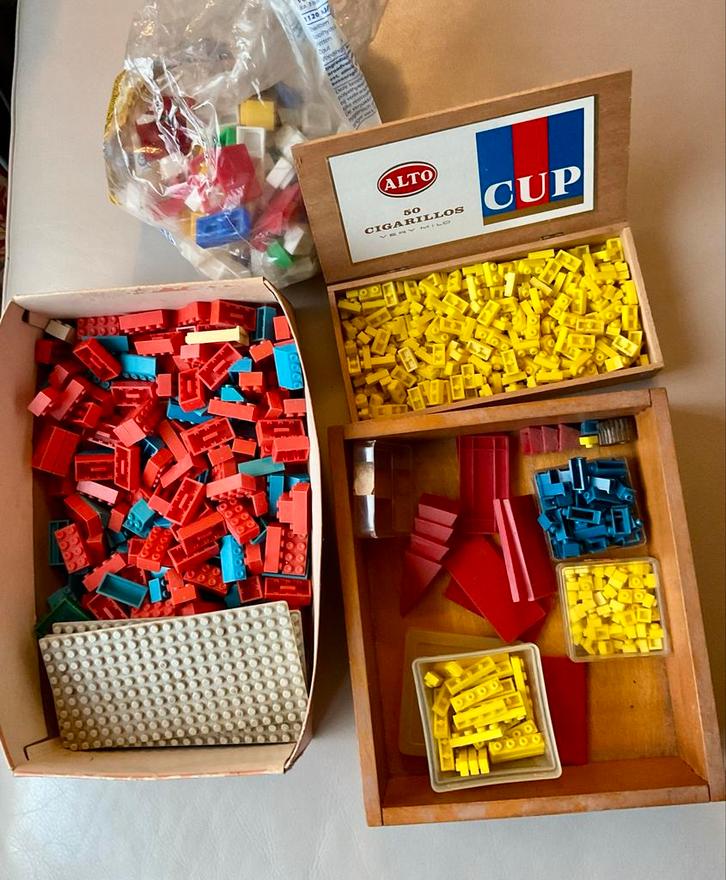 Vintage bouwstenen jaren ‘70, Antiek en Kunst, Antiek | Speelgoed, Ophalen of Verzenden