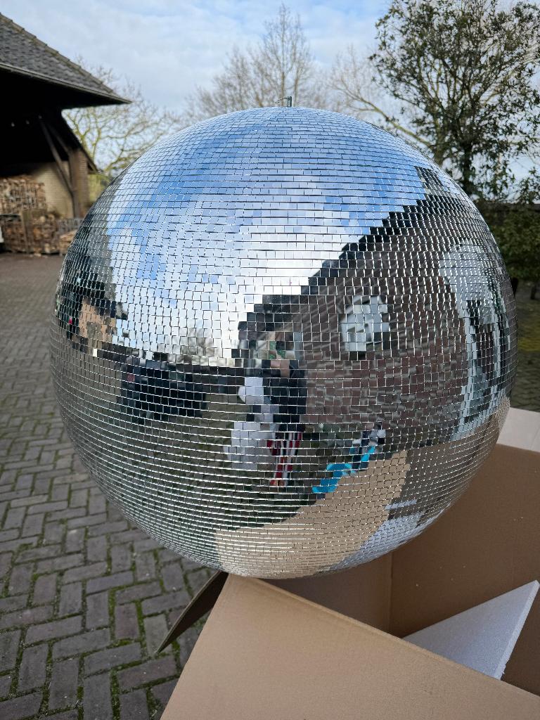 Discobal mega groot 80 cm spiegelbol discobol hele grote, Muziek en Instrumenten, Licht en Laser, Ophalen, Nieuw, Discobol