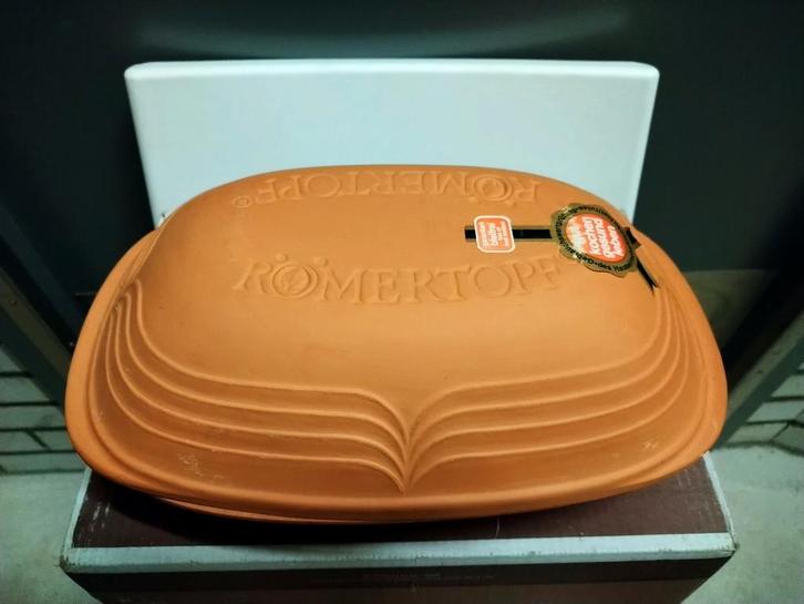 Römertopf braadpan aardewerk, Huis en Inrichting, Keuken | Keukenbenodigdheden, Zo goed als nieuw, Ophalen of Verzenden