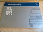 Instructieboek Mercedes 200, 230E, 260E, 300E W124 1986, Ophalen of Verzenden