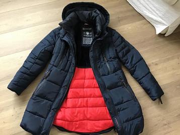 MARIKOO!Lúxe Blauwe WinterJas 38. Stijlvol &Kwaliteit! beschikbaar voor biedingen