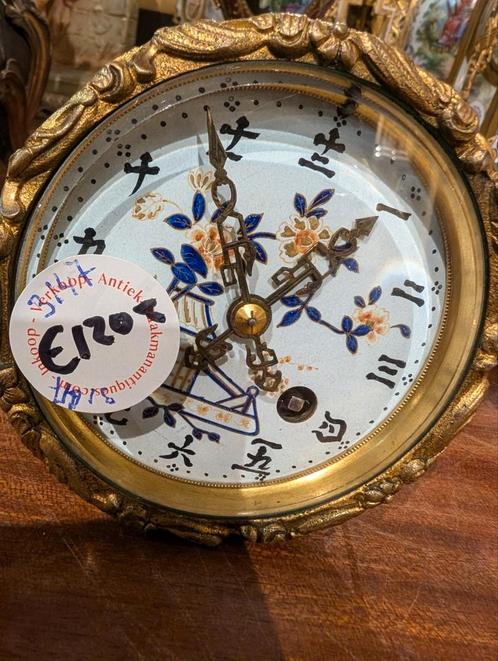 Los antiek pendule uurwerk. Inbouw maat 9 cm  China, Antiek en Kunst, Antiek | Klokken, Ophalen