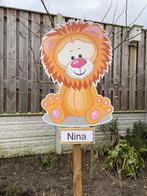 Geboortebord LEEUW jongen meisje babyspullen huren huur, Ophalen, Zo goed als nieuw, Geboortebord