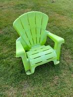 Groene kinder tuinstoel, Tuin en Terras, Tuinstoelen, Ophalen, Gebruikt, Kunststof
