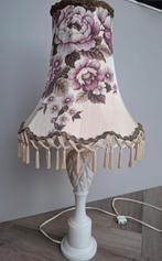 Vintage retro albast marmer Ananas Lamp met bloemenkap, Huis en Inrichting, Lampen | Tafellampen, Ophalen of Verzenden, Zo goed als nieuw