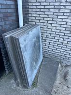 Oudhollandse betontegel 1 x 1 meter en 5 cm dik, Tuin en Terras, Ophalen, Gebruikt, 10 m² of meer, Beton