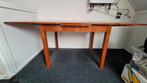 Vintage tafel uitschuifbaar, Huis en Inrichting, Tafels | Eettafels, Gebruikt, Vintage, Vijf personen of meer, 150 tot 200 cm