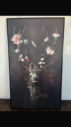 Schilderij hert met bloemen, Ophalen