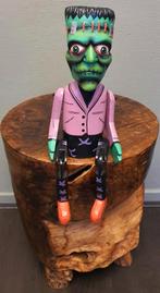 Frankenstein pop beeld marionet pop houtsnijwerk art, Ophalen of Verzenden