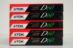 5 nieuwe TDK D60 ( geseald ) cassettebandjes in verpakking!!, Ophalen, 2 t/m 25 bandjes, Overige genres, Nieuw in verpakking