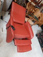 PractiComfort rode leren staop-relaxfauteuil., Ophalen, Zo goed als nieuw, 75 tot 100 cm, 50 tot 75 cm