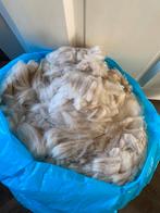 Witte alpaca wol 2,9 kg, Ophalen of Verzenden, Zo goed als nieuw, Spinwol