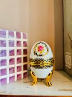 Vintage Limoges France porseleinen ei treasurebox, Antiek en Kunst, Verzenden