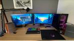 Complete gaming setup – RTX 3080 | i7 | 32GB | 2 monitoren, Spelcomputers en Games, Ophalen, Online, Overige genres, 1 speler