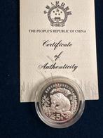 China 1/2 oz. panda 1986 proof zilver WWF 25 years, Verzenden, Zilver