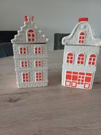 Postcodeloterij koekpot/ voorraadpot  / huisjes / 2 stuks, Diversen, Kerst, Ophalen of Verzenden, Nieuw