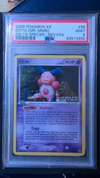 PSA 9 Ditto (Mr. Mime) Delta Species Reverse Foil, Ophalen of Verzenden, Zo goed als nieuw, Losse kaart, Foil