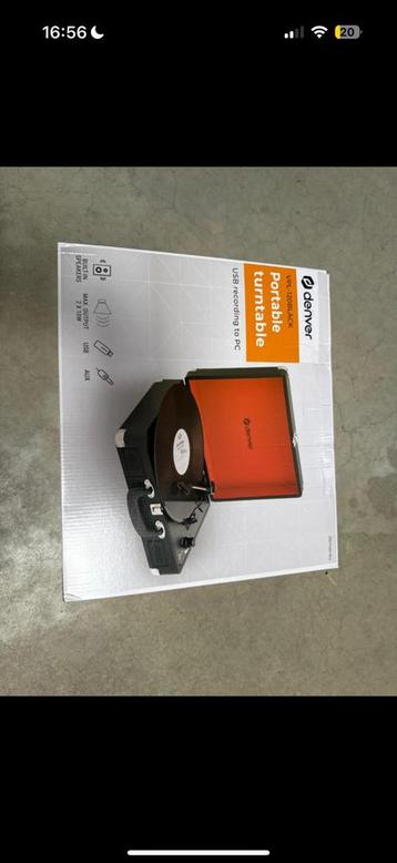 denver portable turntable nieuw beschikbaar voor biedingen