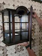 Vintage houten vitrinekast, Zo goed als nieuw, Minder dan 100 cm, 25 tot 50 cm, 50 tot 100 cm