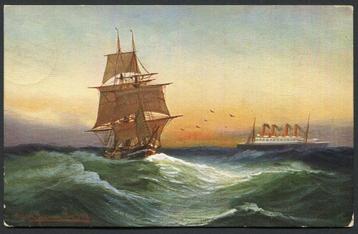 RMS Olympic, 1911. - used 25-4-1916 beschikbaar voor biedingen
