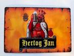 Hertog Jan Metalen Bord 30 bij 20, Ophalen of Verzenden, Gebruikt