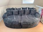 Luxe Velvet Fluffy Rib Loungebank Cozy Cinema NIEUW - Grijs, 250 tot 300 cm, Info@oosterbaanwonen.nl, Venus 31 8448CE Heerenveen