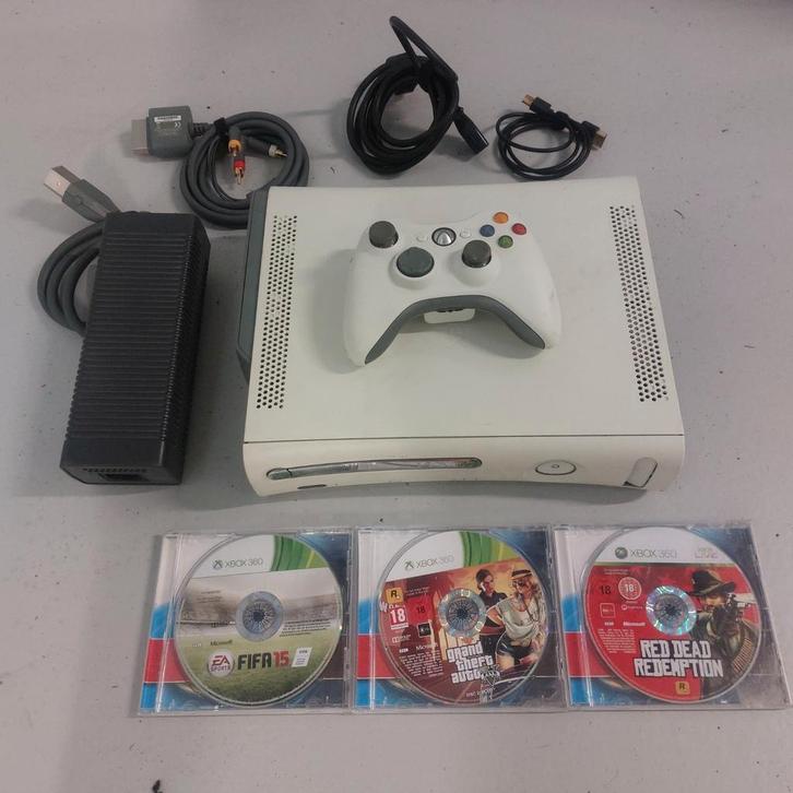 Xbox 360 met Games, Spelcomputers en Games, Games | Xbox 360, Gebruikt, Sport, 1 speler, Online, Ophalen of Verzenden