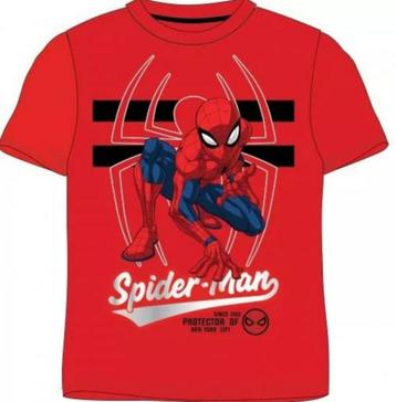 Spiderman T-shirt - Rood - Maat 128 - 134 - Marvel beschikbaar voor biedingen