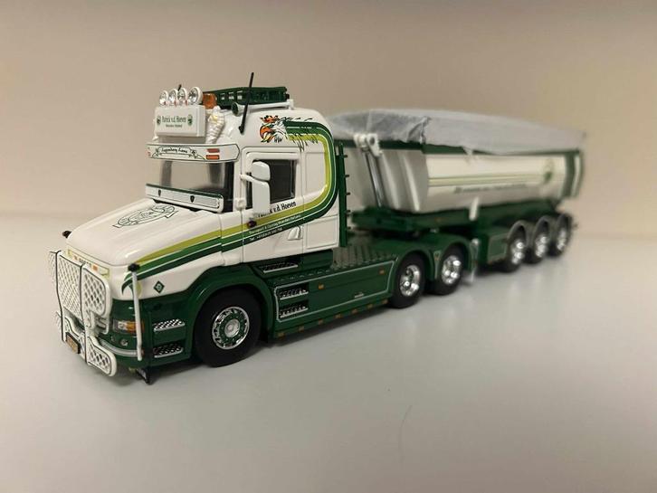 Tekno Scania Torpedo T2 kipper Patrick VD Hoeven, Hobby en Vrije tijd, Modelauto's | 1:50, Zo goed als nieuw, Bus of Vrachtwagen