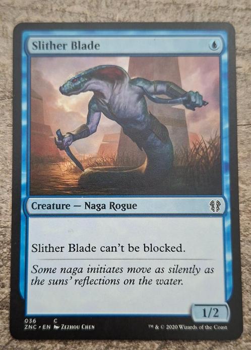 Slither Blade - Magic the Gathering, Hobby en Vrije tijd, Verzamelkaartspellen | Magic the Gathering, Gebruikt, Losse kaart, Verzenden