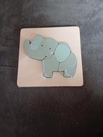 Houten olifant puzzel, Kinderen en Baby's, Speelgoed | Kinderpuzzels, Nieuw, Ophalen of Verzenden, Van hout, Minder dan 10 stukjes