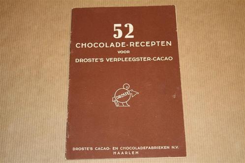 52 Chocolade-Recepten Droste - 1939 !!, Boeken, Kookboeken, Gelezen, Ophalen of Verzenden