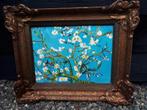 Schilderij Amandelbloesem met brocante lijst, Antiek en Kunst, Ophalen of Verzenden
