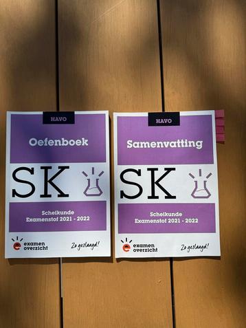 Examenoverzicht - oefenboek en samenvatting - Scheikunde  beschikbaar voor biedingen