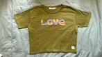 Groen tshirt met “Love” print (Sissy boy, maat 146-152), Sissy Boy, Meisje, Ophalen of Verzenden, Zo goed als nieuw