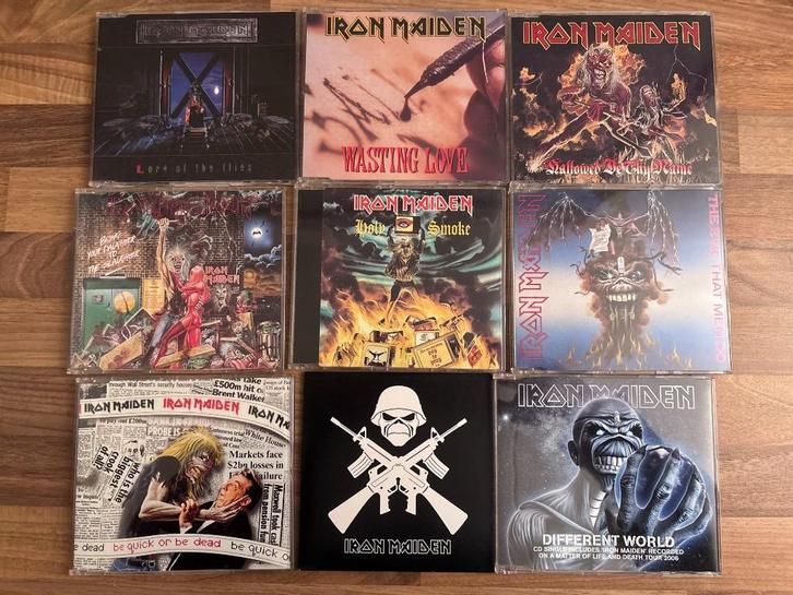 Iron Maiden CD Singles (27 Stuks), Cd's en Dvd's, Cd Singles, Zo goed als nieuw, Rock en Metal, 6 singles of meer, Ophalen of Verzenden