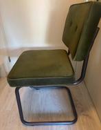 TRENDHOPPER Stoel in suède groen, Huis en Inrichting, Stoelen, Ophalen, Overige kleuren, Zo goed als nieuw, Eén