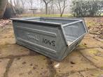 Industriële bak krat kist zink stapelbaar, Ophalen, Minder dan 50 cm, Gebruikt, 50 tot 100 cm