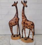 Houten giraffe beelden. Kenia Fair Trade. Per stuk €15,-, Ophalen of Verzenden, Zo goed als nieuw, Dier