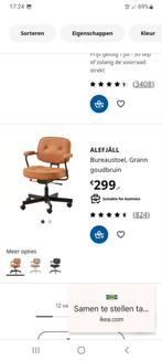 Bureau en bureaustoel zwart Ikea., Huis en Inrichting, Bureaus, Ophalen, Zo goed als nieuw