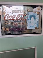 Coca cola spiegel, Antiek en Kunst, Antiek | Spiegels, Ophalen, Rechthoekig, 50 tot 100 cm, Minder dan 100 cm