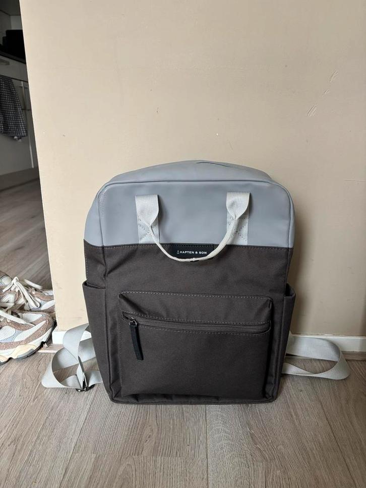 Kaptan & Son Rugzak Bergen - Stijlvol en Praktisch!, Sieraden, Tassen en Uiterlijk, Tassen | Rugtassen, Zo goed als nieuw, Overige merken