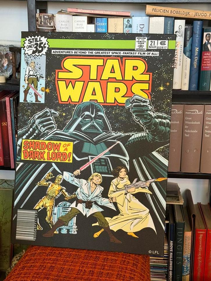 Star wars starwars schilderij print ca 71x50, Verzamelen, Star Wars, Zo goed als nieuw, Overige typen, Ophalen