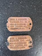 Us dogtag origineel wo2, Verzamelen, Militaria | Tweede Wereldoorlog, Ophalen of Verzenden, Landmacht, Amerika