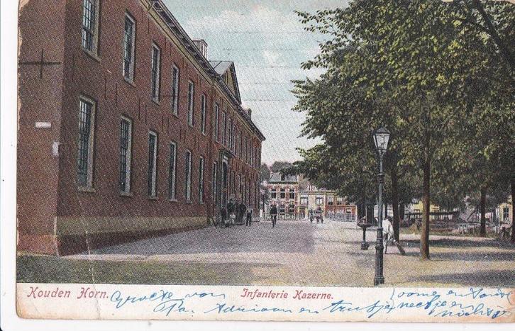 haarlem 1903  kouden horn infanterie kazerne  aangepast, Verzamelen, Ansichtkaarten | Nederland, Noord-Brabant, Voor 1920, Ophalen of Verzenden